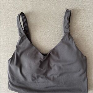 Women's Gray and blue workout Top